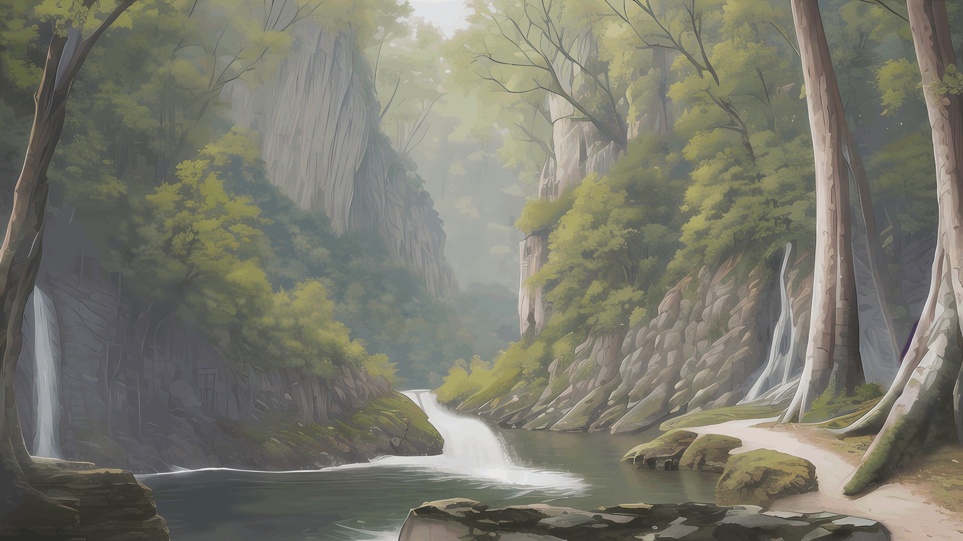 著作権フリー背景美術素材集 : BGArt 19 「幻想世界HD-V」 ジャパネスク