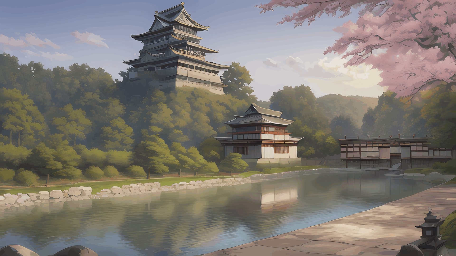 著作権フリー背景美術素材集 : BGArt 19 「幻想世界HD-V」 ジャパネスク