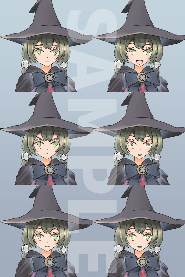 女魔術師立ち絵