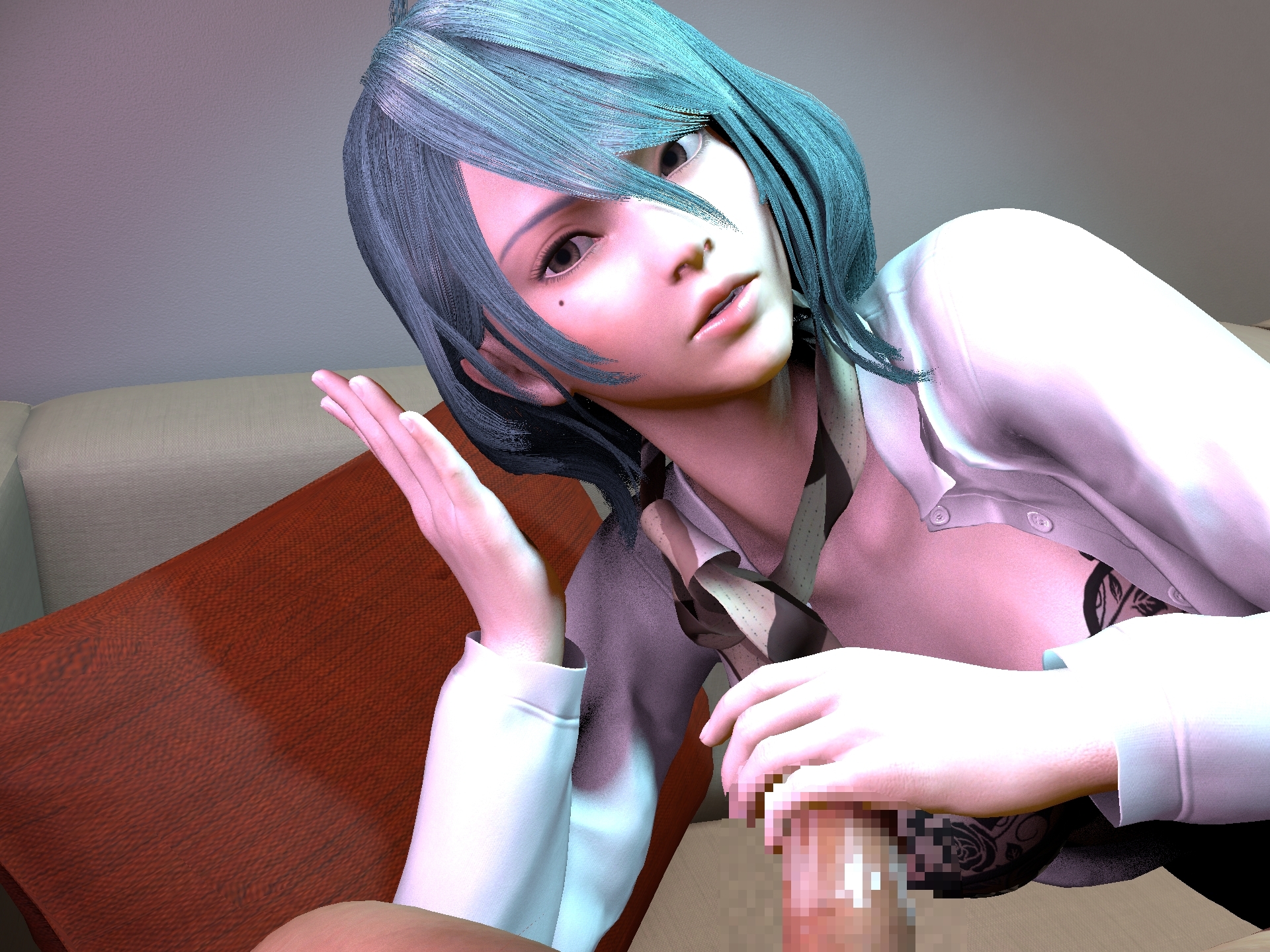 服飾デザイナー時代のた○きとと出張先お泊りセックス (3D動画)