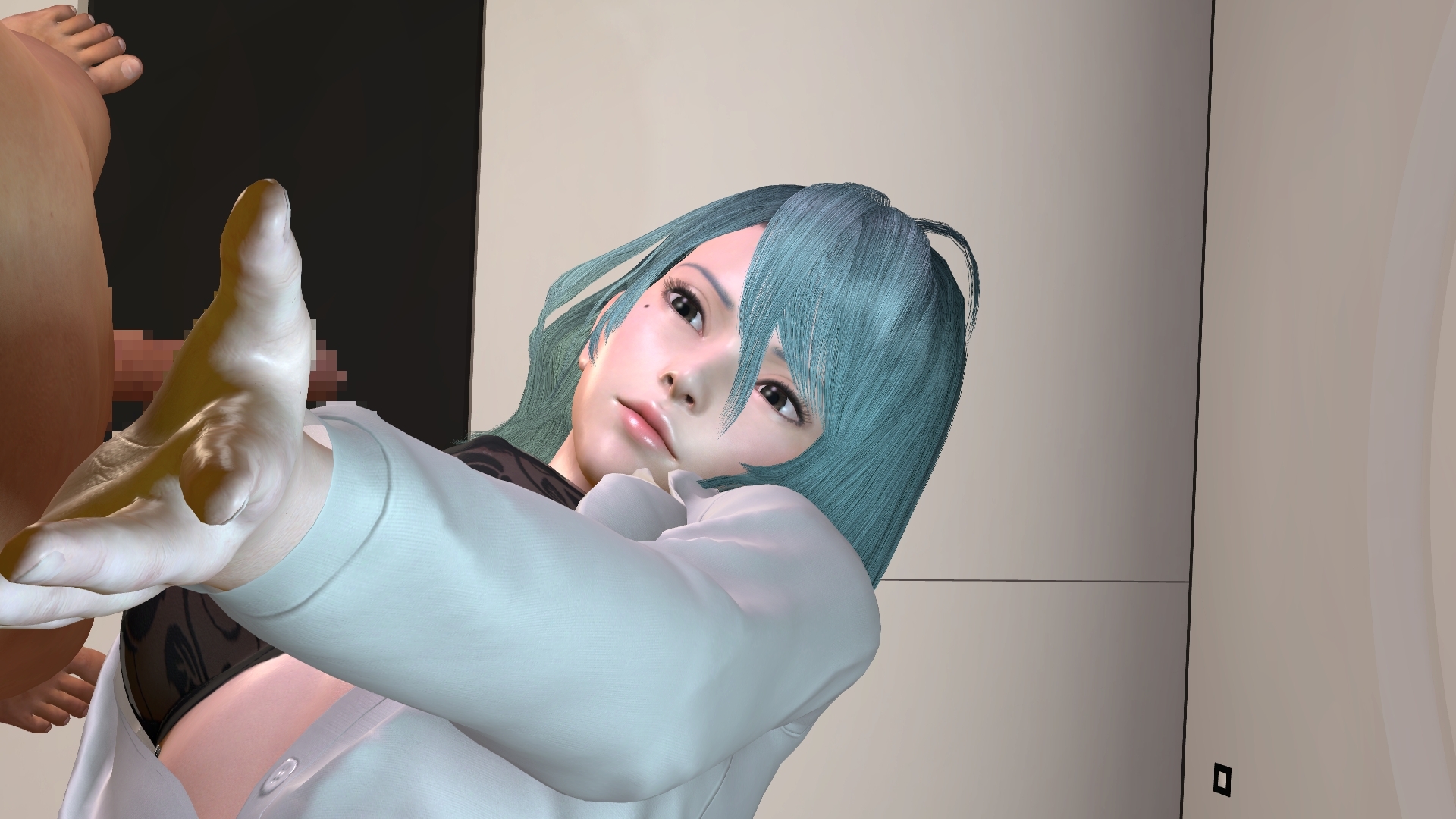 【スマホ対応・縦画面ver】服飾デザイナー時代のた○きとと出張先お泊りセックス (3D動画)