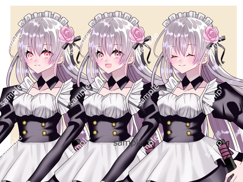 全身立ち絵素材・《バトルメイド》