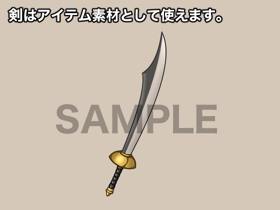 立ち絵素材、ビキニアーマーの女戦士、C17