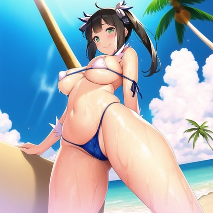 ロリ巨乳ヘスティアさんのerotic portrait