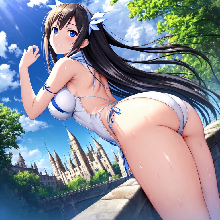 ロリ巨乳ヘスティアさんのerotic portrait