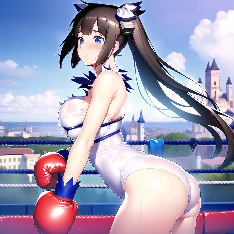 ロリ巨乳ヘスティアさんのerotic portrait