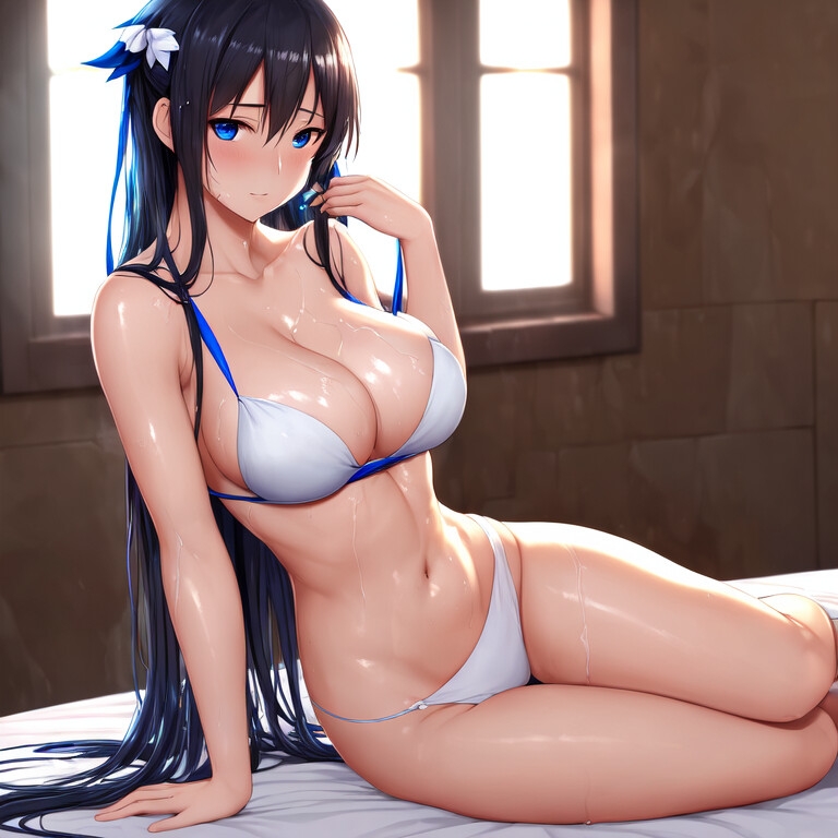 ロリ巨乳ヘスティアさんのerotic portrait