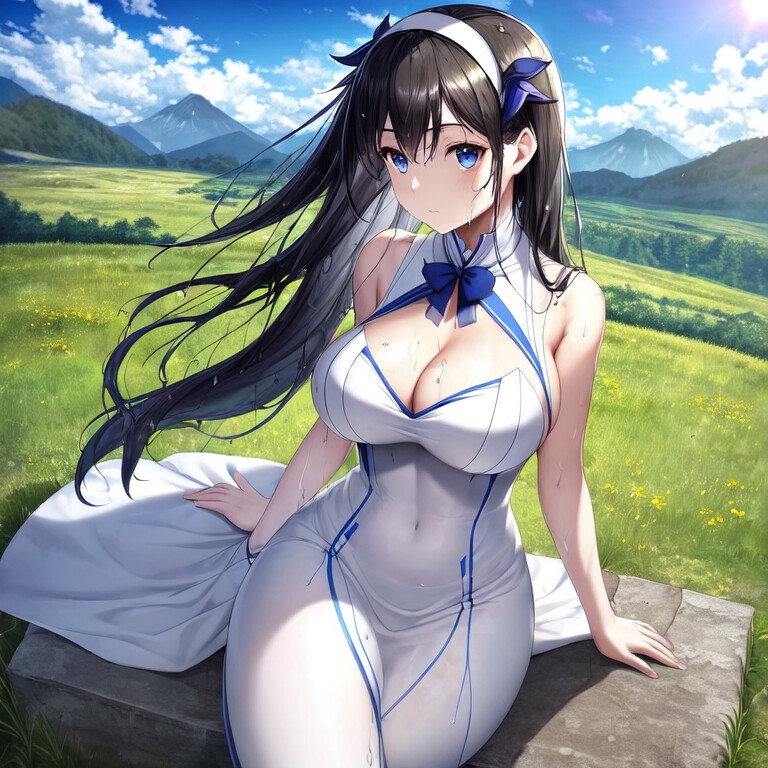 ロリ巨乳ヘスティアさんのerotic portrait