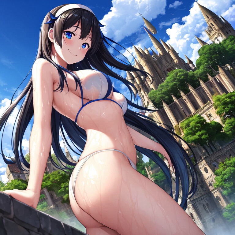 ロリ巨乳ヘスティアさんのerotic portrait