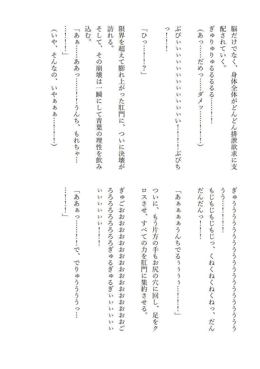 艦娘排泄観察記～青葉の極限便意我慢～