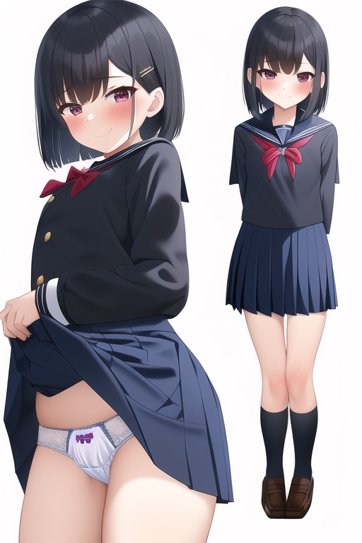 パンチラ三昧【AI生成】