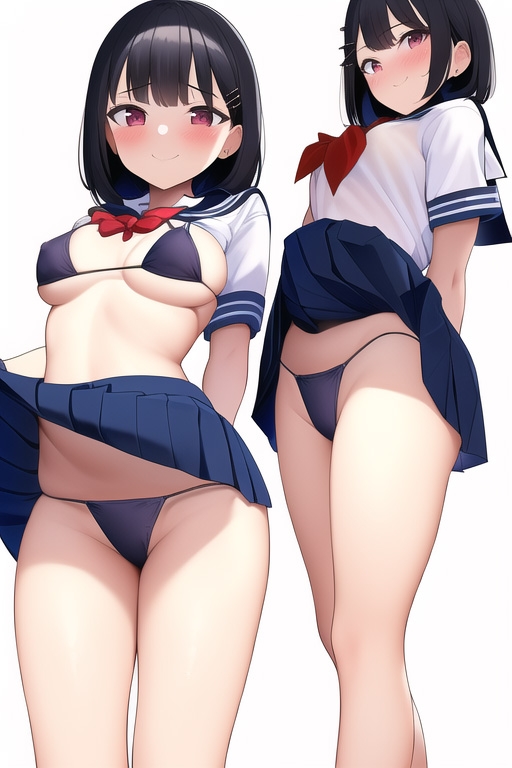 パンチラ三昧【AI生成】