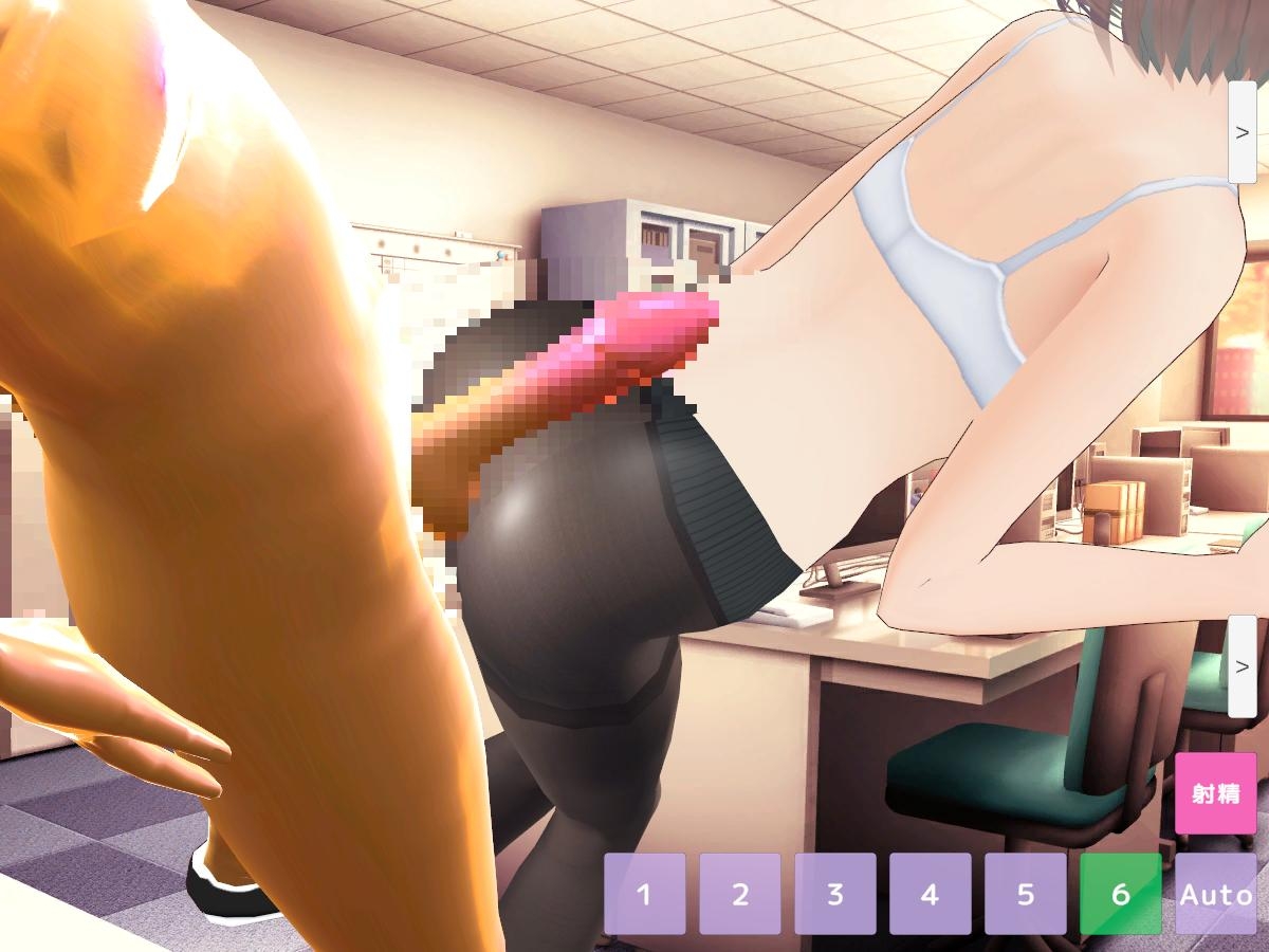 【尻・黒スト】オフィスで尻コキ!