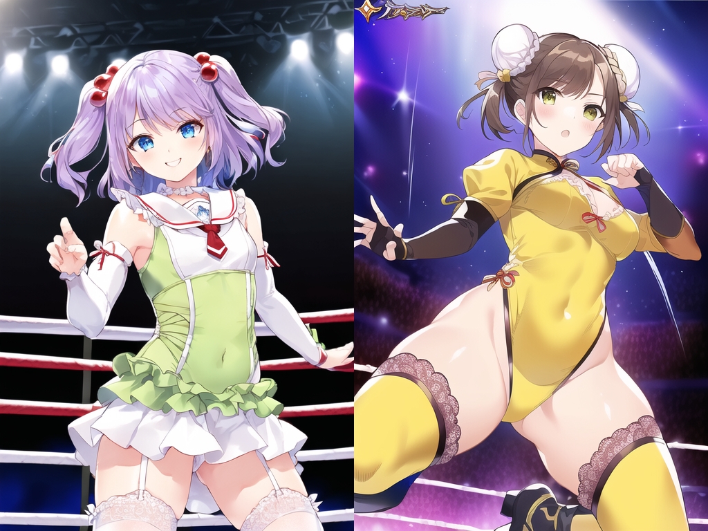 AIレッスル〇ンジェルスCG集