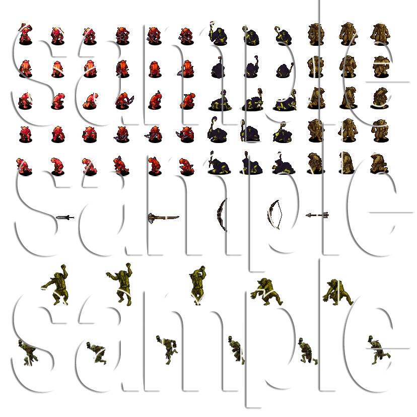 SRPG Studio用 エネミー素材 ゴブリン