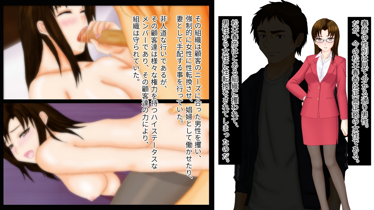 強制TSF(性転換) とある組織に性転換されてオンナにされた男性教諭の未来のお話し総集編