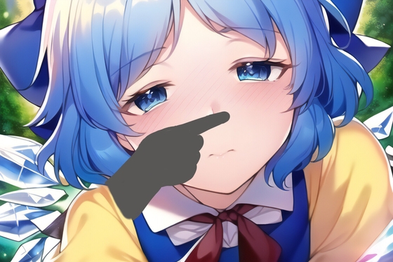 東方鼻炎指~a strange finger tickling noses~ part1(AI加筆作品)