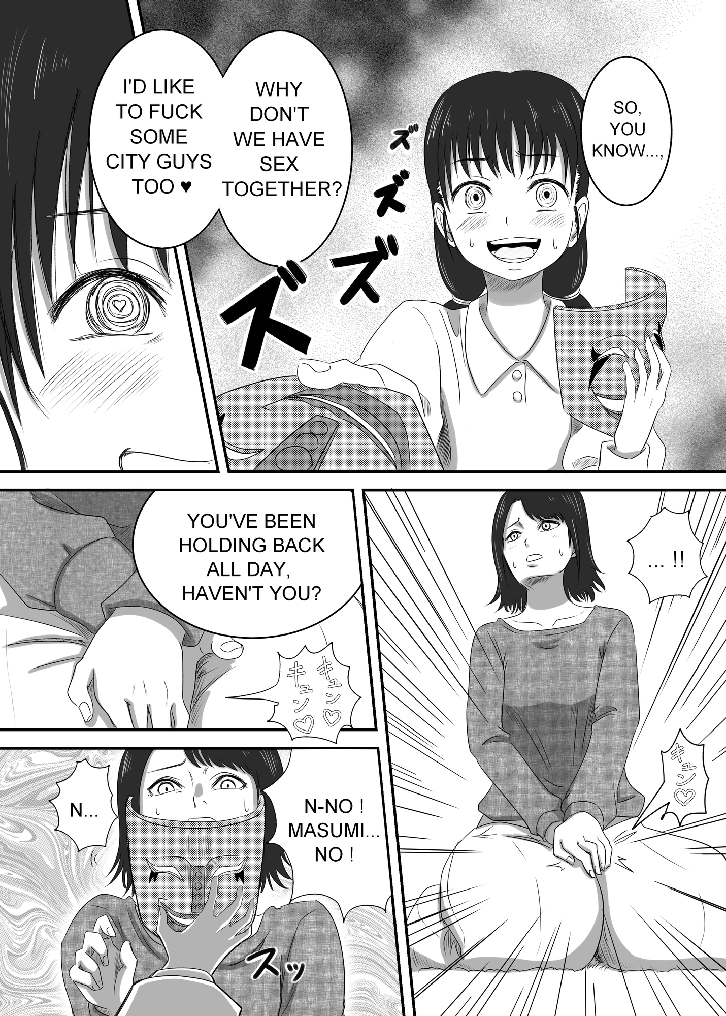 悪堕ちM○SK3-変態怪人の会合!?ふたなりレズセで犯し合い!!-English version