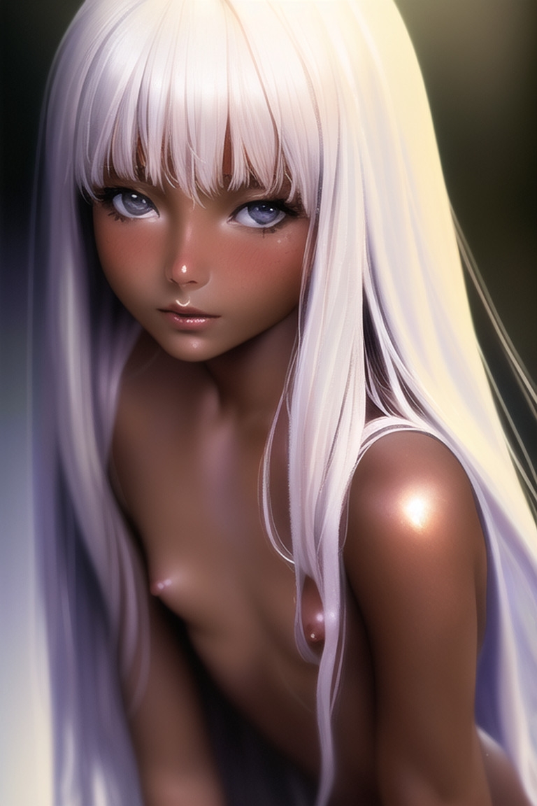 黒くて白い女の子