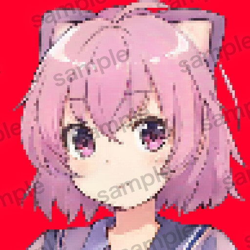 自作の人工知能で作成したドット絵アイコンイラスト10枚セットver2.0