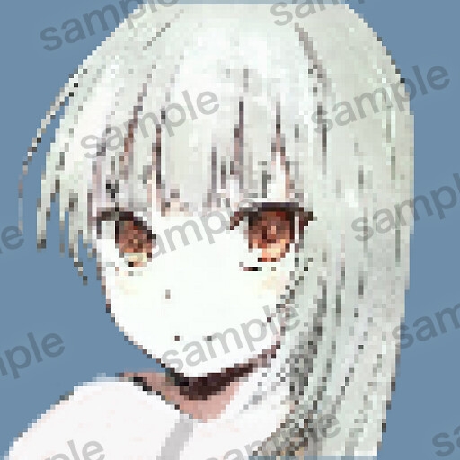 自作の人工知能で作成したドット絵アイコンイラスト10枚セットver2.0