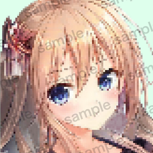 自作の人工知能で作成したドット絵アイコンイラスト10枚セットver3.0