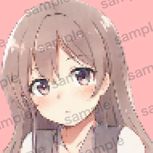 自作の人工知能で作成したドット絵アイコンイラスト10枚セットver3.0