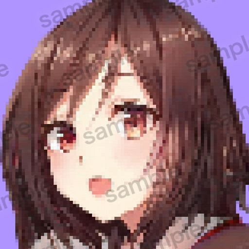 自作の人工知能で作成したドット絵アイコンイラスト10枚セットver3.0