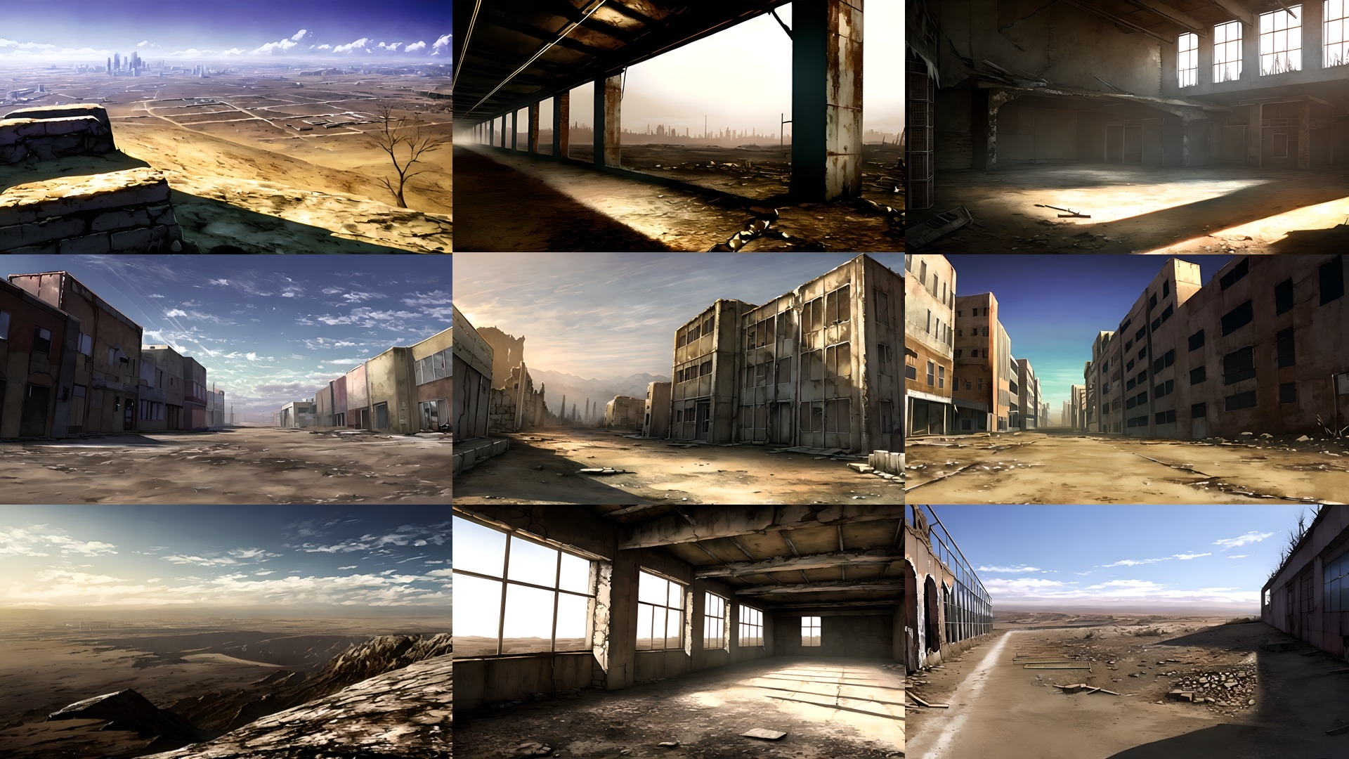 背景CG素材集【荒れ地の世界』