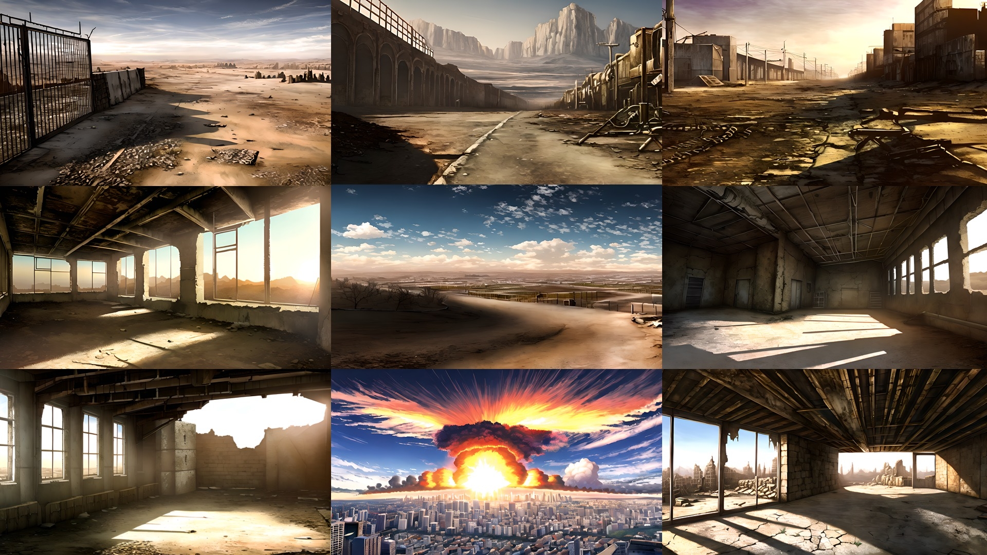 背景CG素材集【荒れ地の世界』