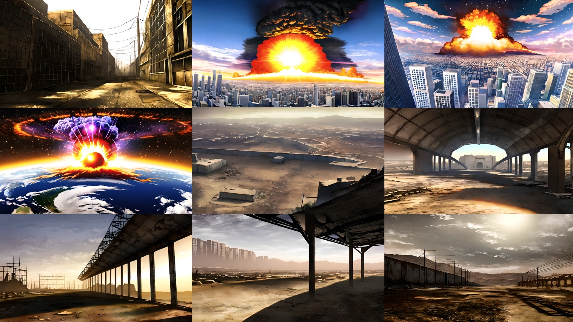 背景CG素材集【荒れ地の世界』