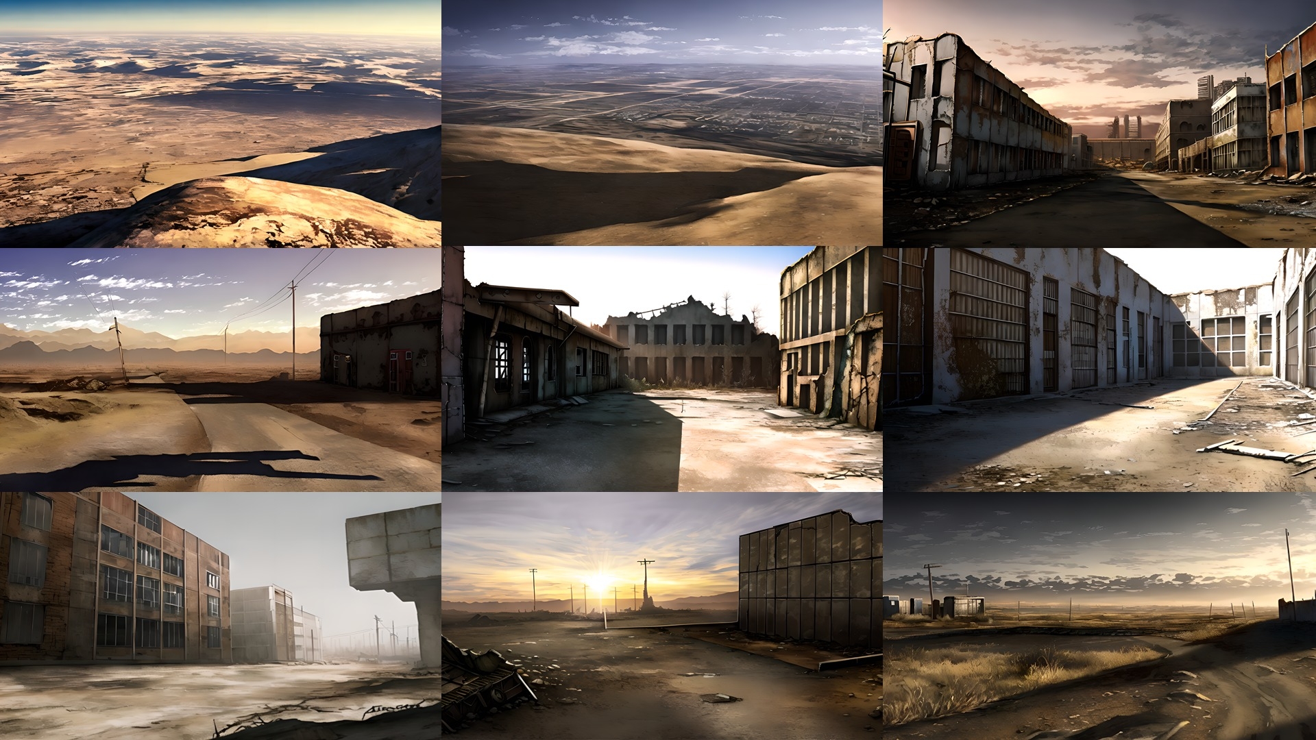 背景CG素材集【荒れ地の世界』