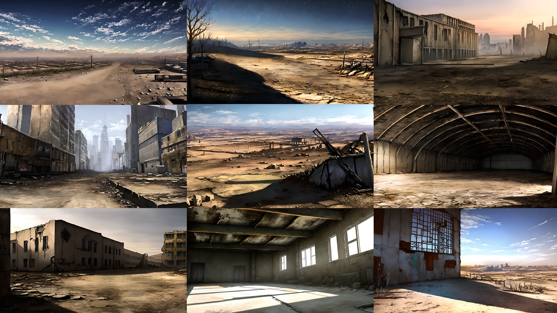 背景CG素材集【荒れ地の世界』