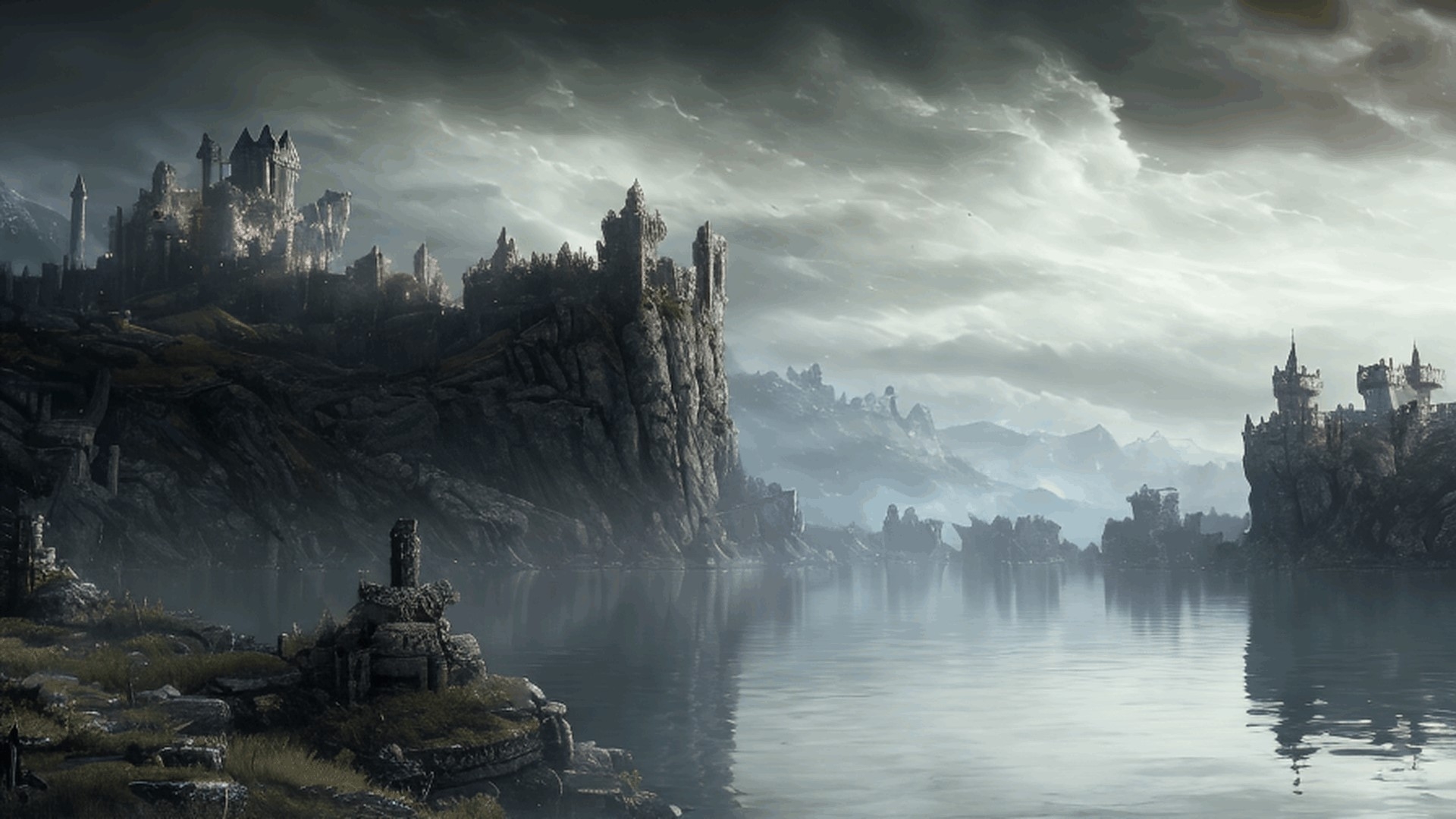 著作権フリー背景美術素材集 : BGArt 20 「幻想世界HD-VI」 ダークファンタジー