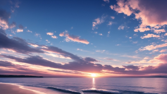 海の背景イラスト素材1