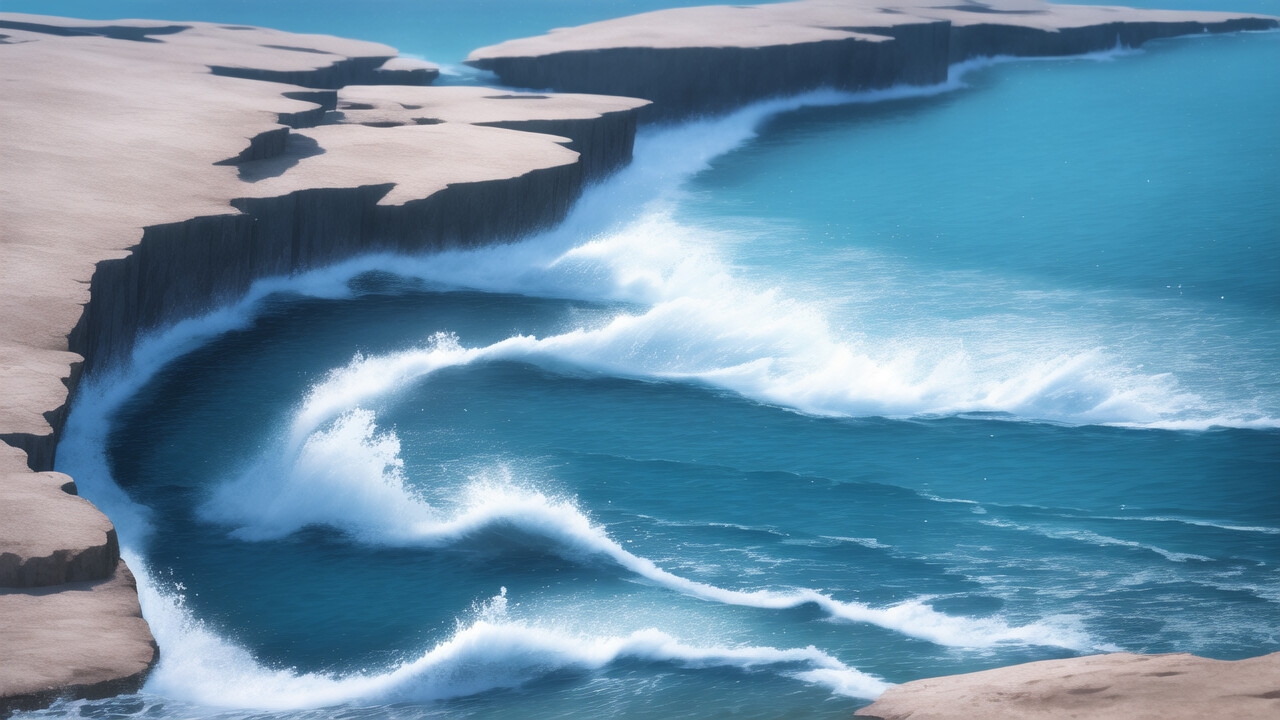 海の背景イラスト素材1