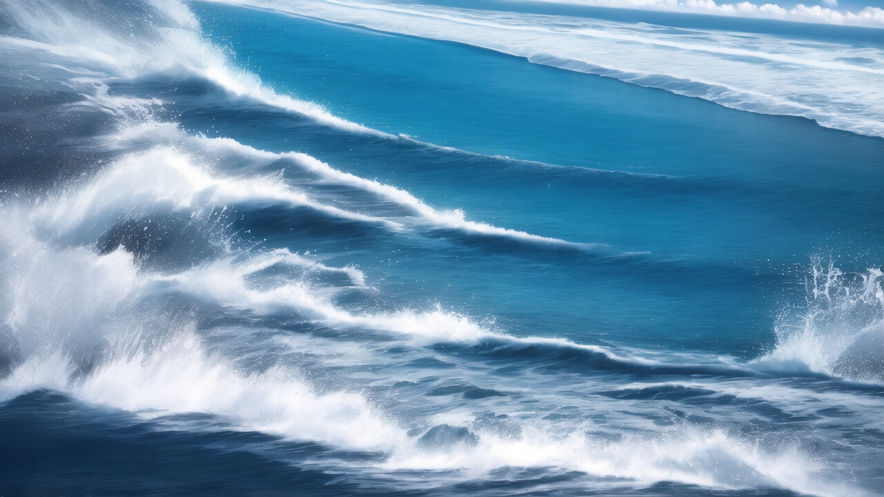 海の背景イラスト素材1