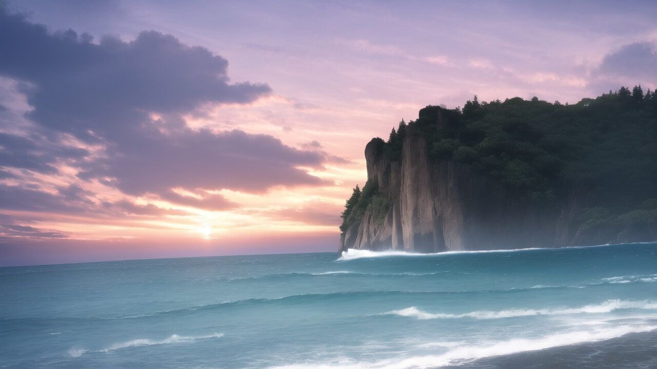 海の背景イラスト素材1