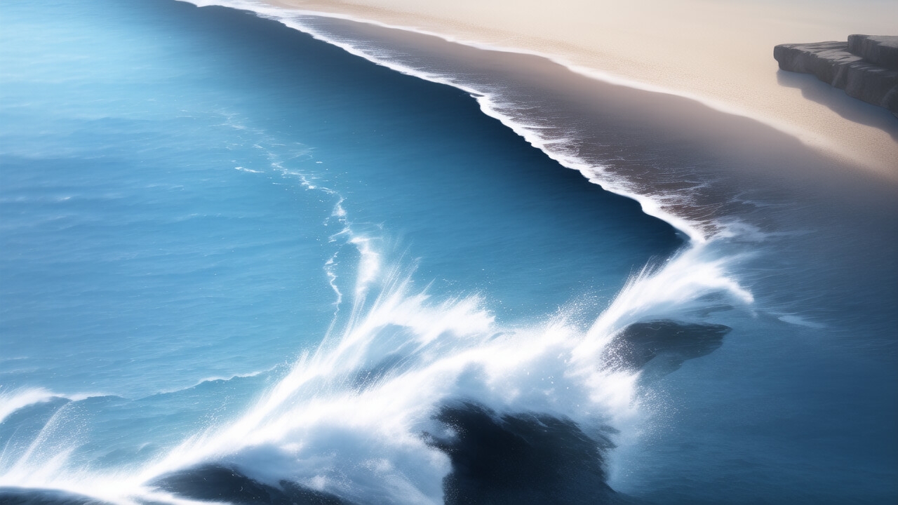 海の背景イラスト素材1