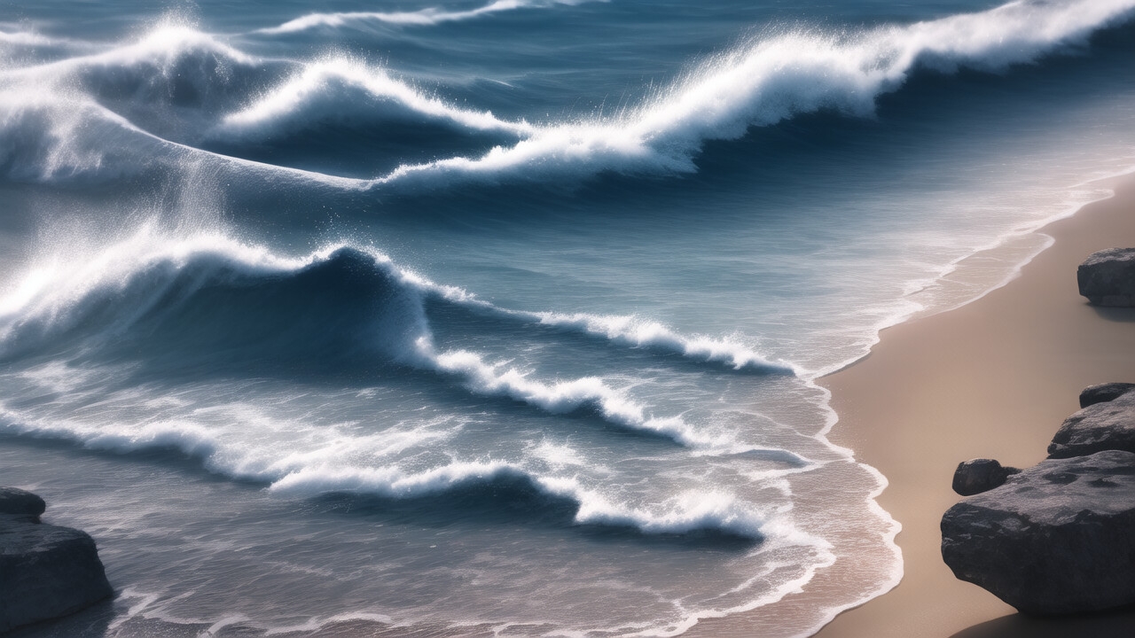 海の背景イラスト素材1