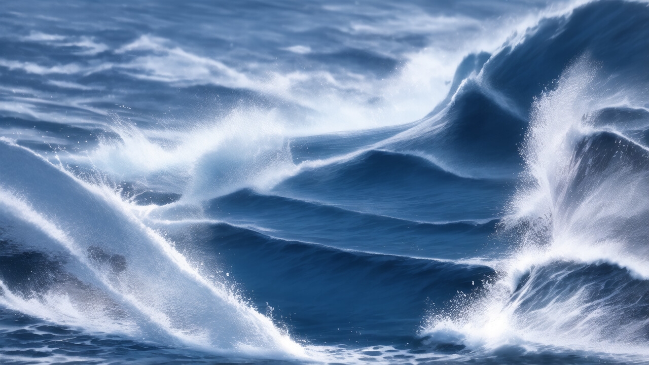 海の背景イラスト素材1