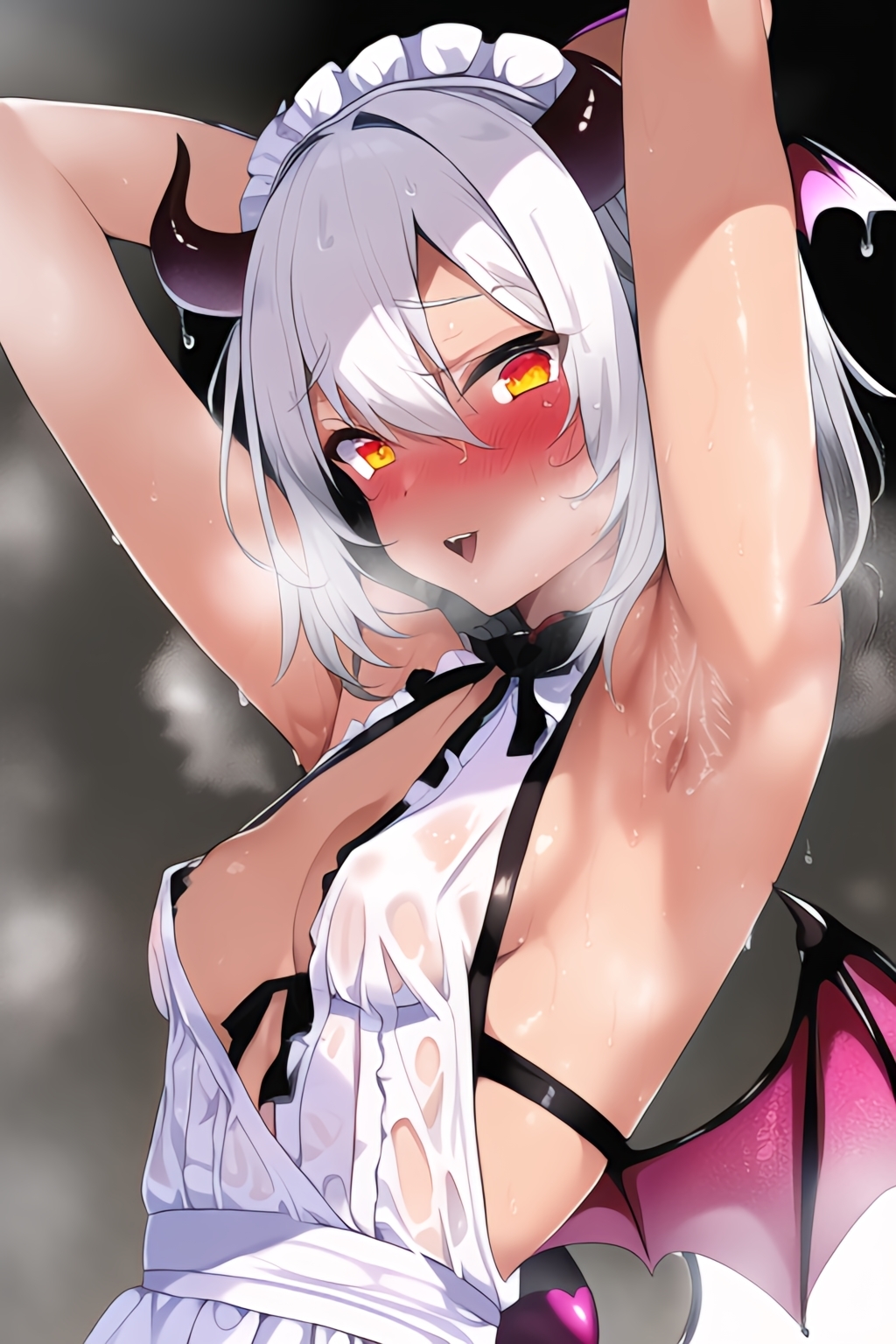 サキュバスちゃん脇フェチ 3 褐色ちゃん大集合 詰め合わせ130枚!!!