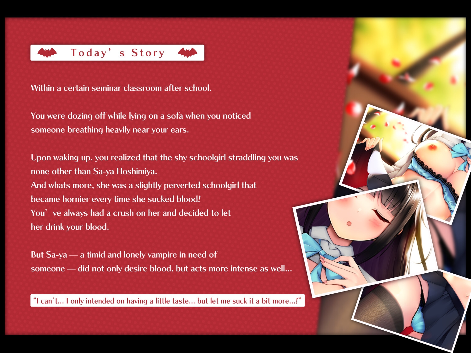 [ENG Ver.]My Sex Life of Making Pure Love to My Lonely Vampire Schoolgirl Admirer After Class【Whispering Sweet Nothings】