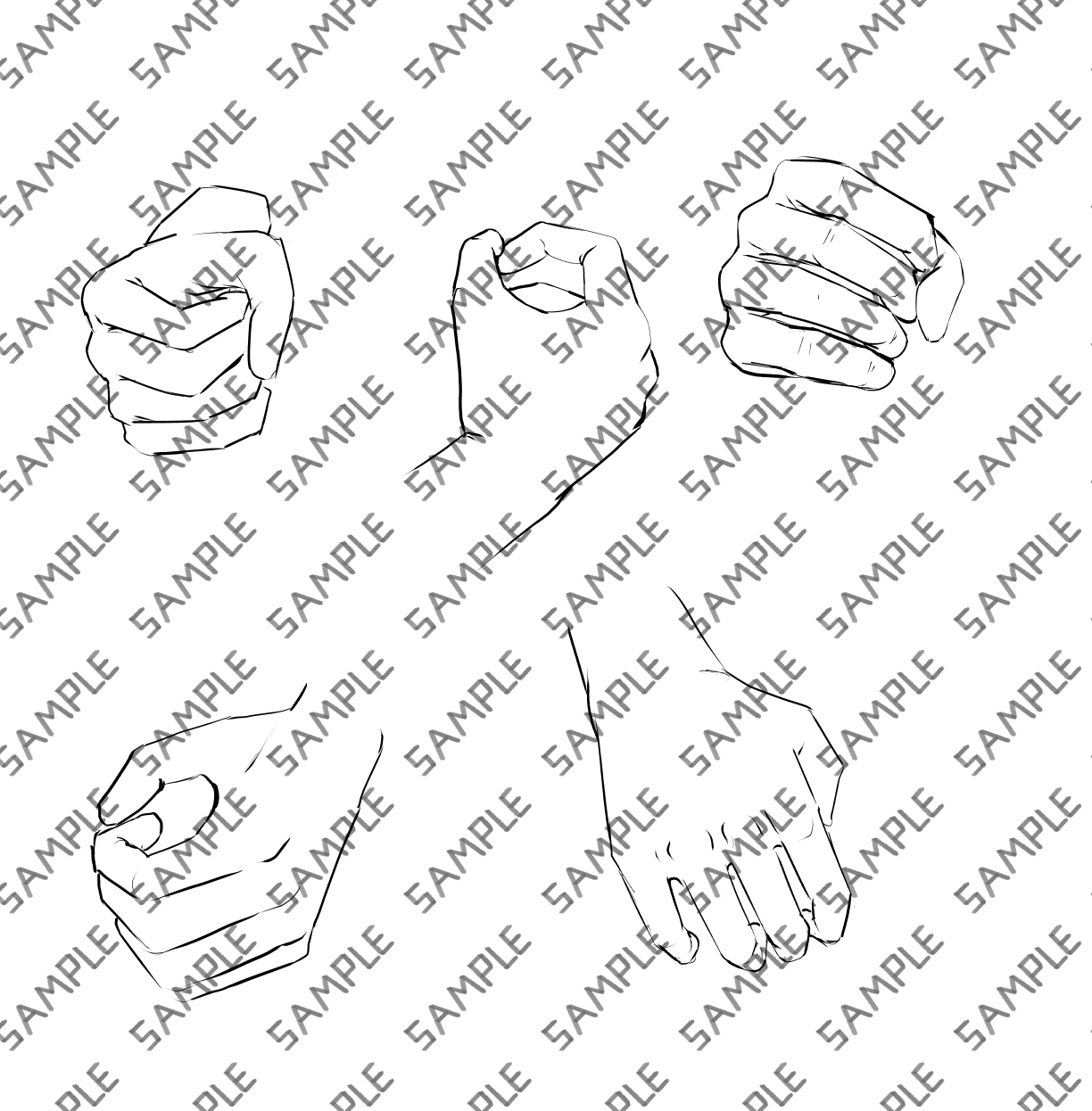 Hands holding penises asset pack