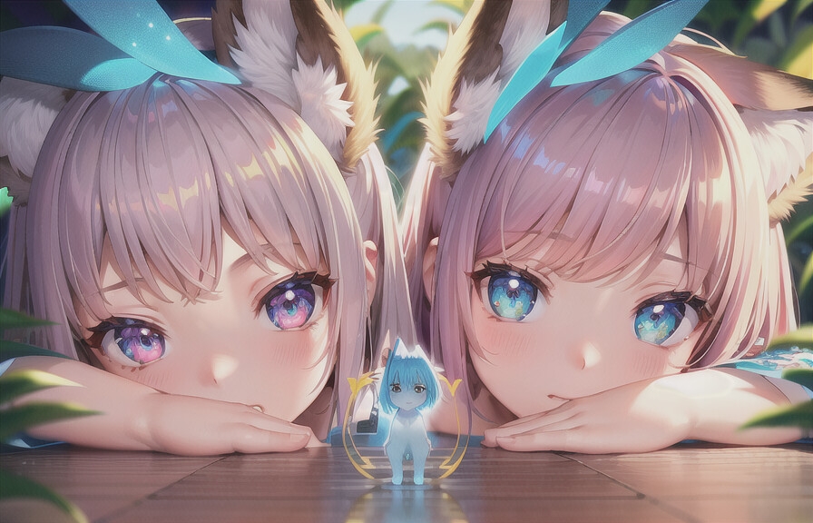 【AI作品】ロリにみつめられるだけ!(合計200枚以上)