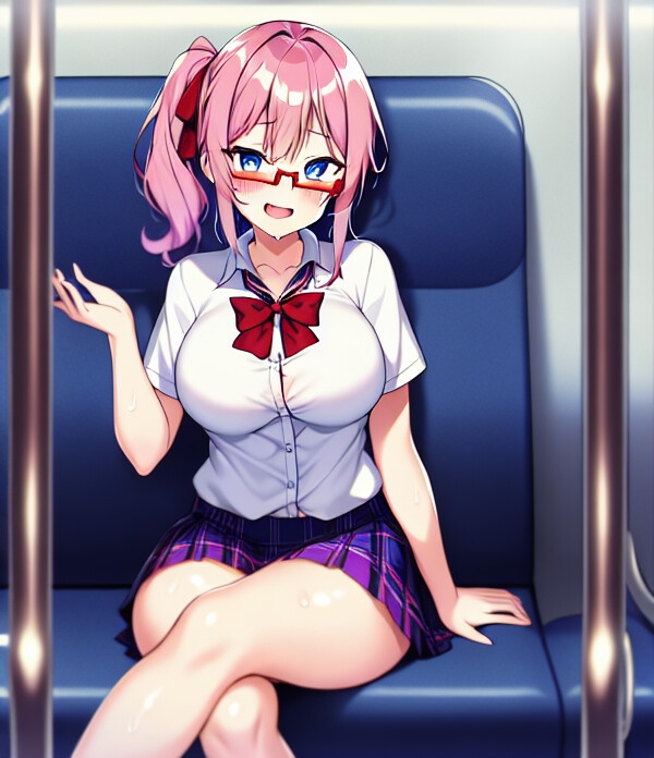 電車の中で出会った美少女がやさしく囁いてくれた・・・