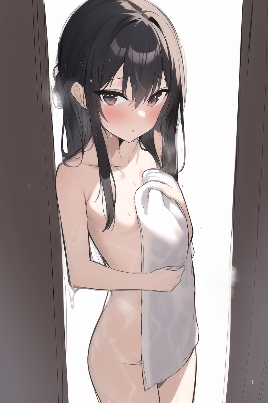 お風呂上りタオルが肌にひたひたな女の子集