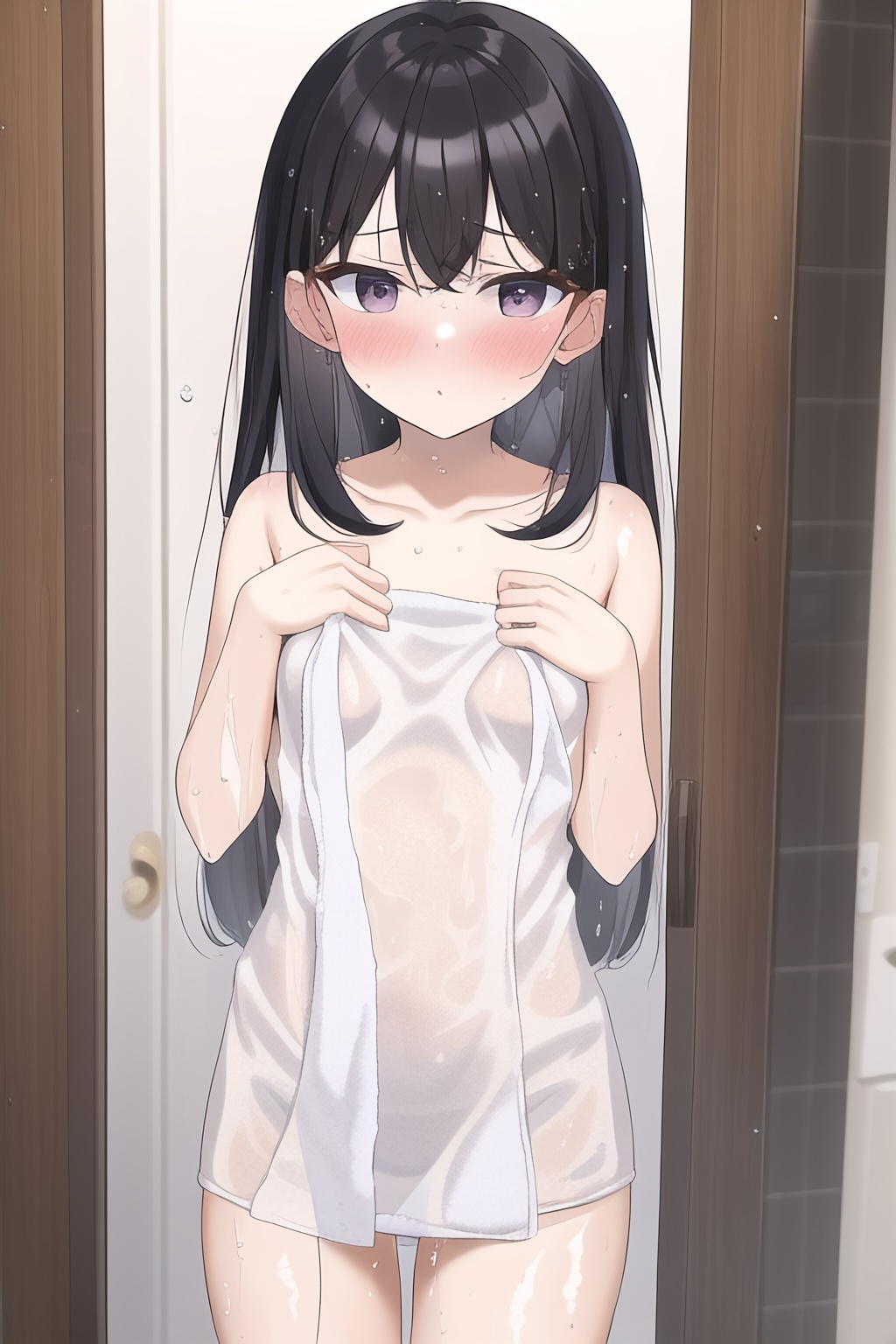 お風呂上りタオルが肌にひたひたな女の子集