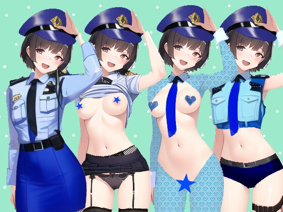 着せ替え婦警さん(AI作品)