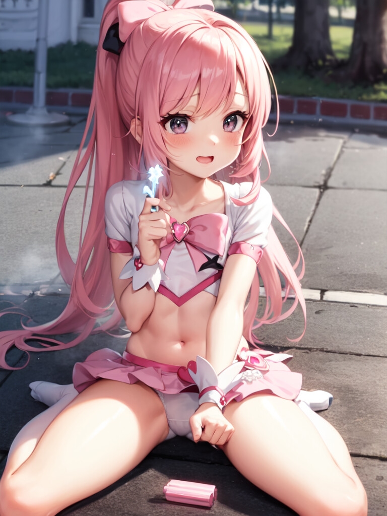 触手に犯される魔法少女